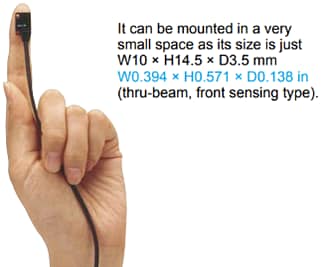 Panasonic Industrial Automation EX-10 Ultra-Slim Photoelectric Sensors